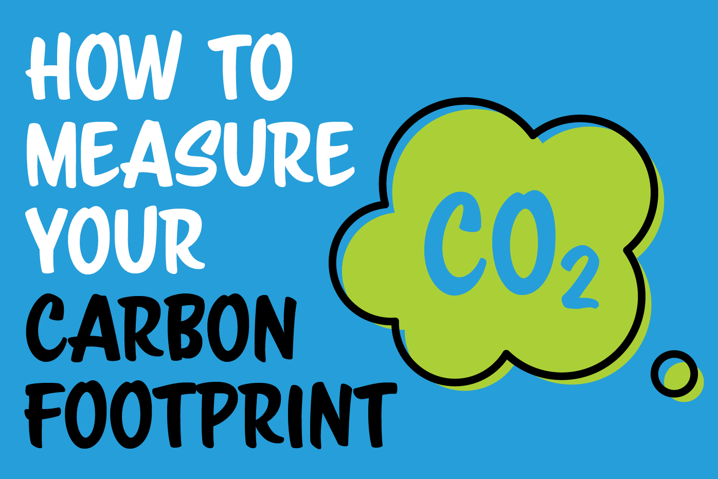 Promotional image to encourage people to measure their carbon footprint