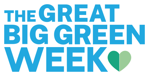 The Great Big Green Week logo outline blue